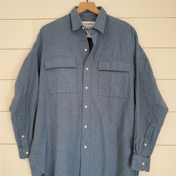 Frank & Eileen Mcloughlin Shirt Jacket in Melange Jean - Picture 7 of 16